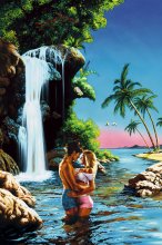 KISS BY THE WATERFALL