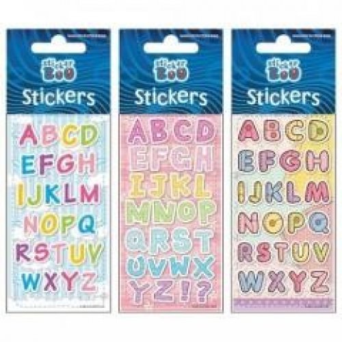 STICKER BOO LETTERS 2 SILVER
