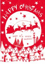 Happy Christmas! (έλκηθρο με ελάφια)