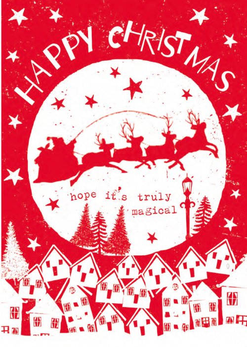 Happy Christmas! (έλκηθρο με ελάφια)