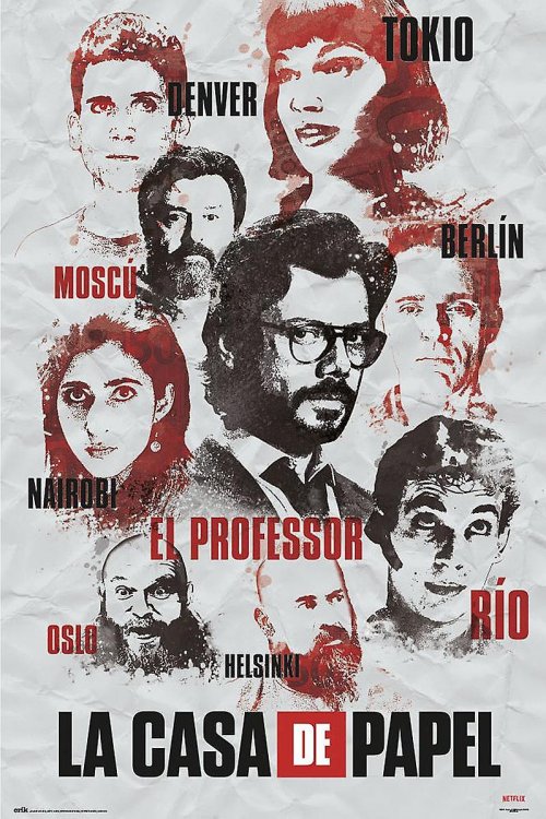 LA CASA DE PAPEL ΑΦΙΣΣΑ ΗΘΟΠΟΙΟΙ