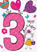 HAPPY BIRTHDAY 3 girl