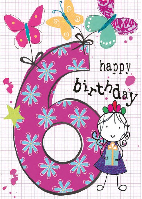 HAPPY BIRTHDAY 6 girl