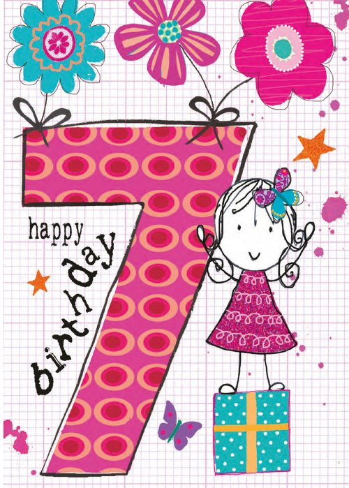 HAPPY BIRTHDAY 7 girl