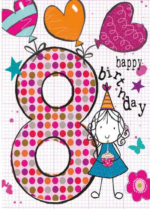 HAPPY BIRTHDAY 8 girl