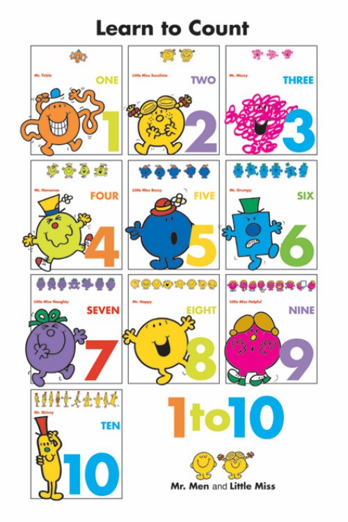MR MEN LEARN TO COUNT EDUCATION